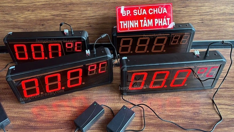 hiển thị nhiệt độ